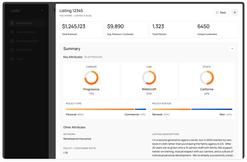 Buyer - Diligence - Listing Detail (Summary)